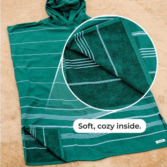 Sand Cloud Black/White Unisex Hooded Poncho - OS - NWOT - Picture 6 of 6